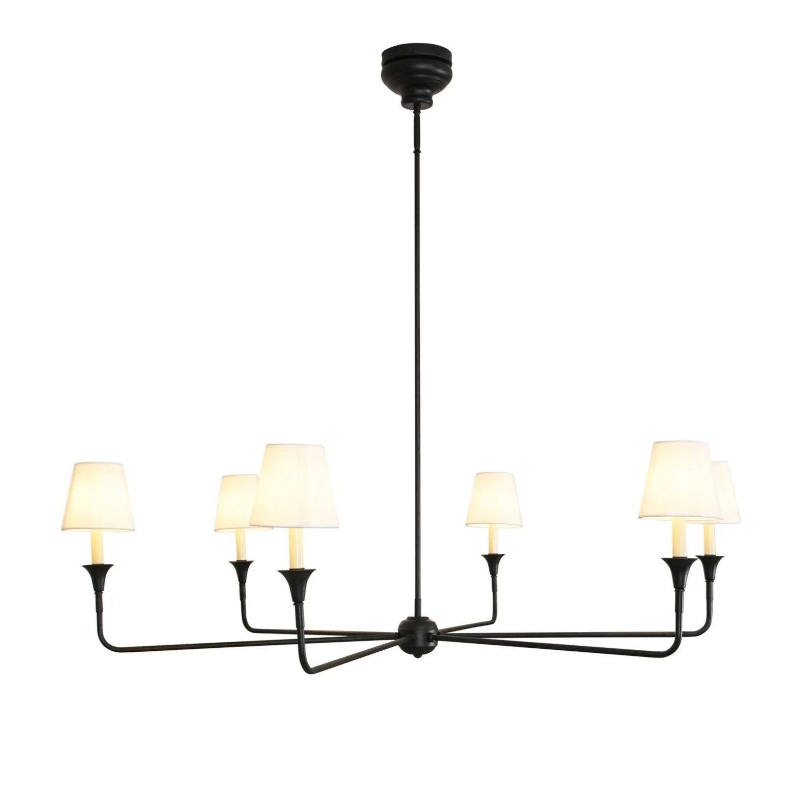 Lustra Pendant Lamp Black Candle Tapered - Image 24