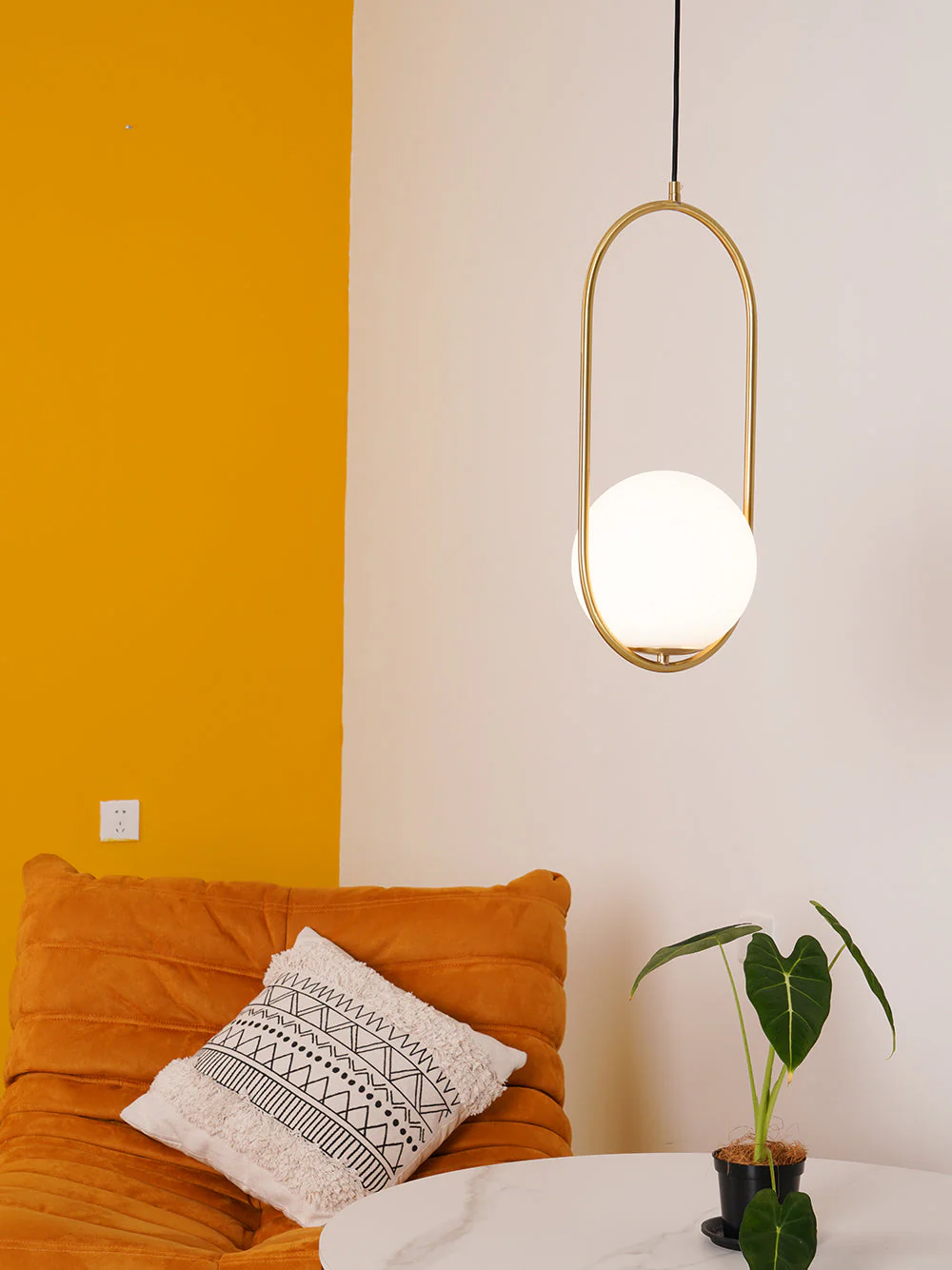 Lustra Pendant Lamp Brass Modern Ring - Image 47