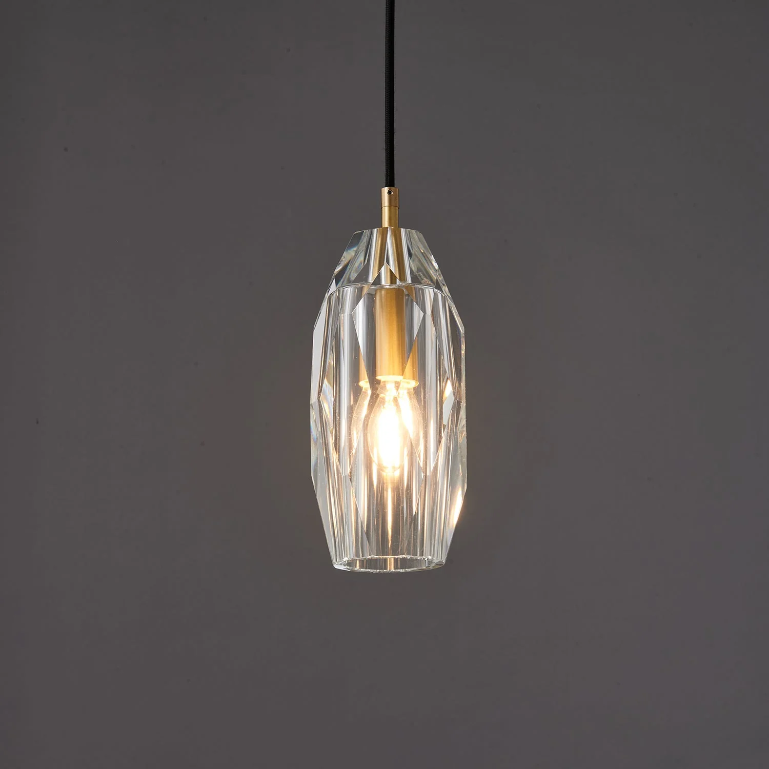 Lustra Pendant Lamp Clear Shade Crystal - Image 73