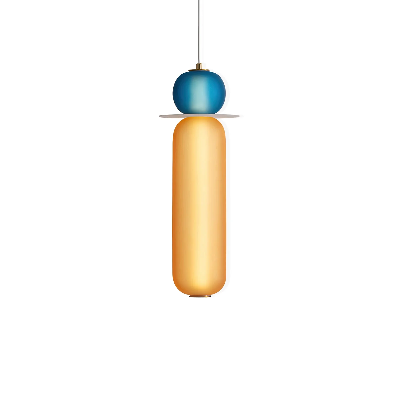Lustra Pendant Lamp Colored Glass Modern - Image 13