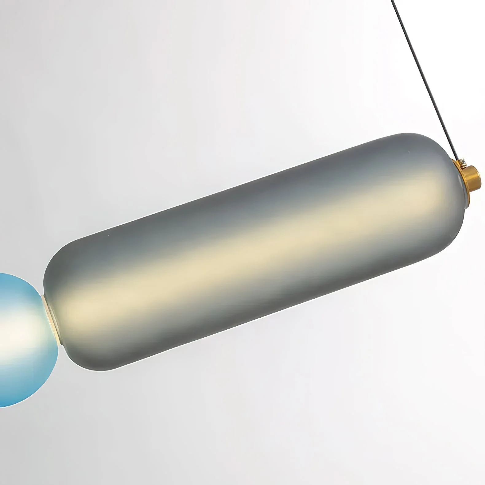 Lustra Pendant Lamp Colored Glass Modern - Image 32