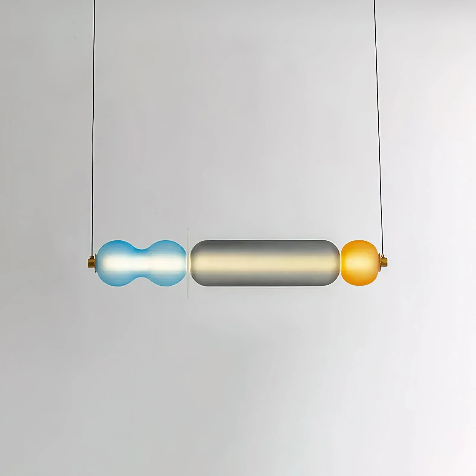 Lustra Pendant Lamp Colored Glass Modern - Image 37