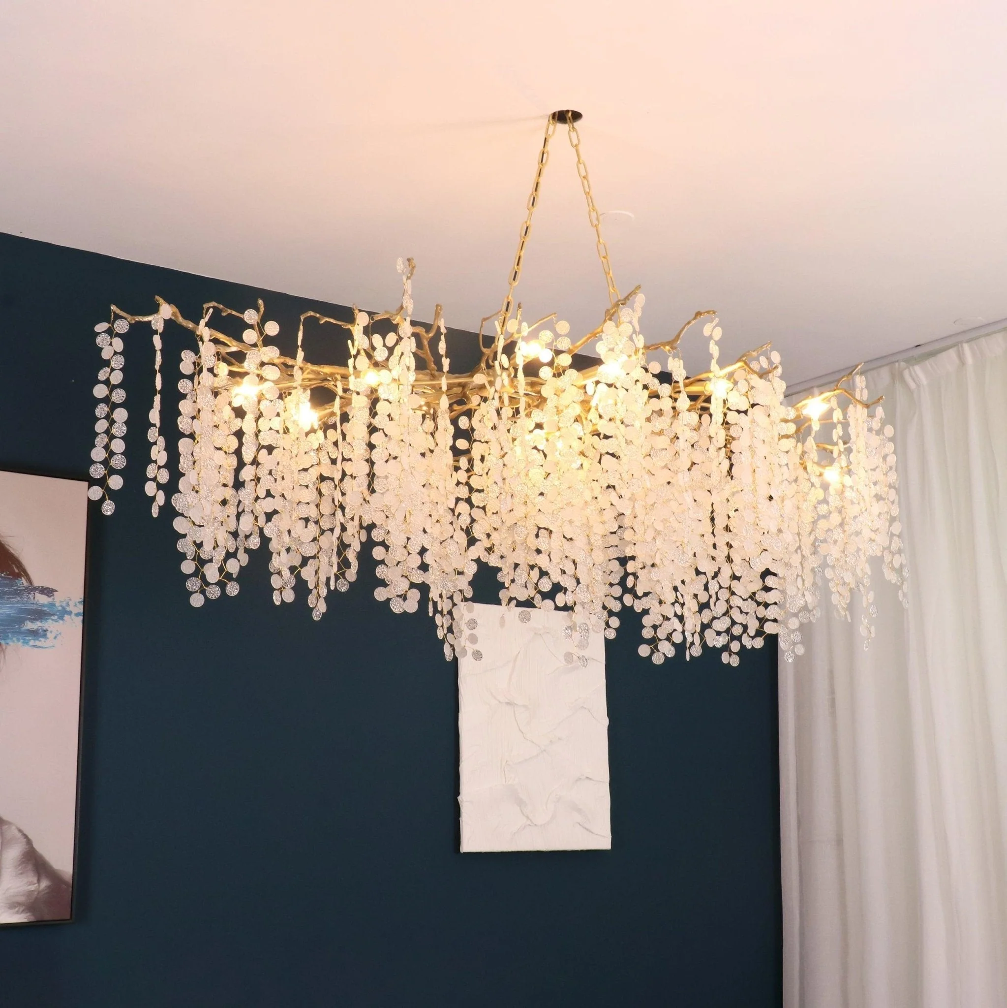 Lustra Pendant Lamp Crystal Dewdrop - Image 16