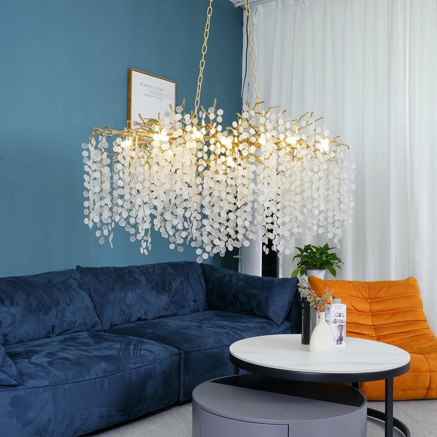 Lustra Pendant Lamp Crystal Dewdrop - Image 2