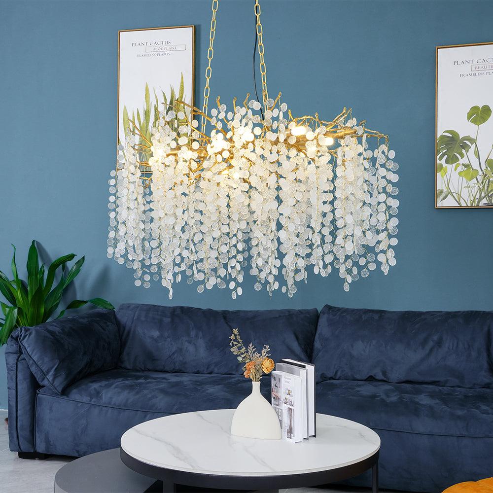 Lustra Pendant Lamp Crystal Dewdrop - Image 3