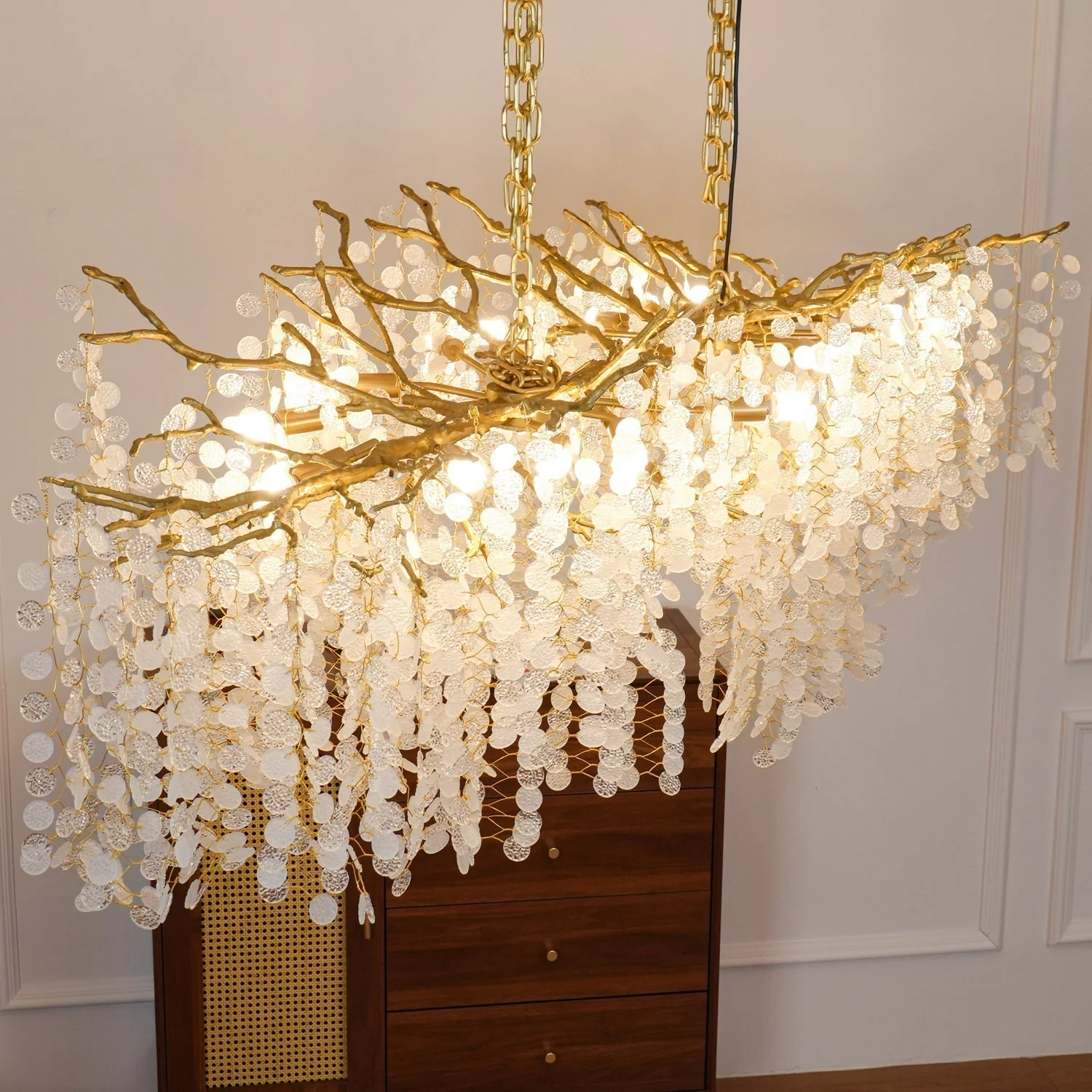 Lustra Pendant Lamp Crystal Dewdrop - Image 48