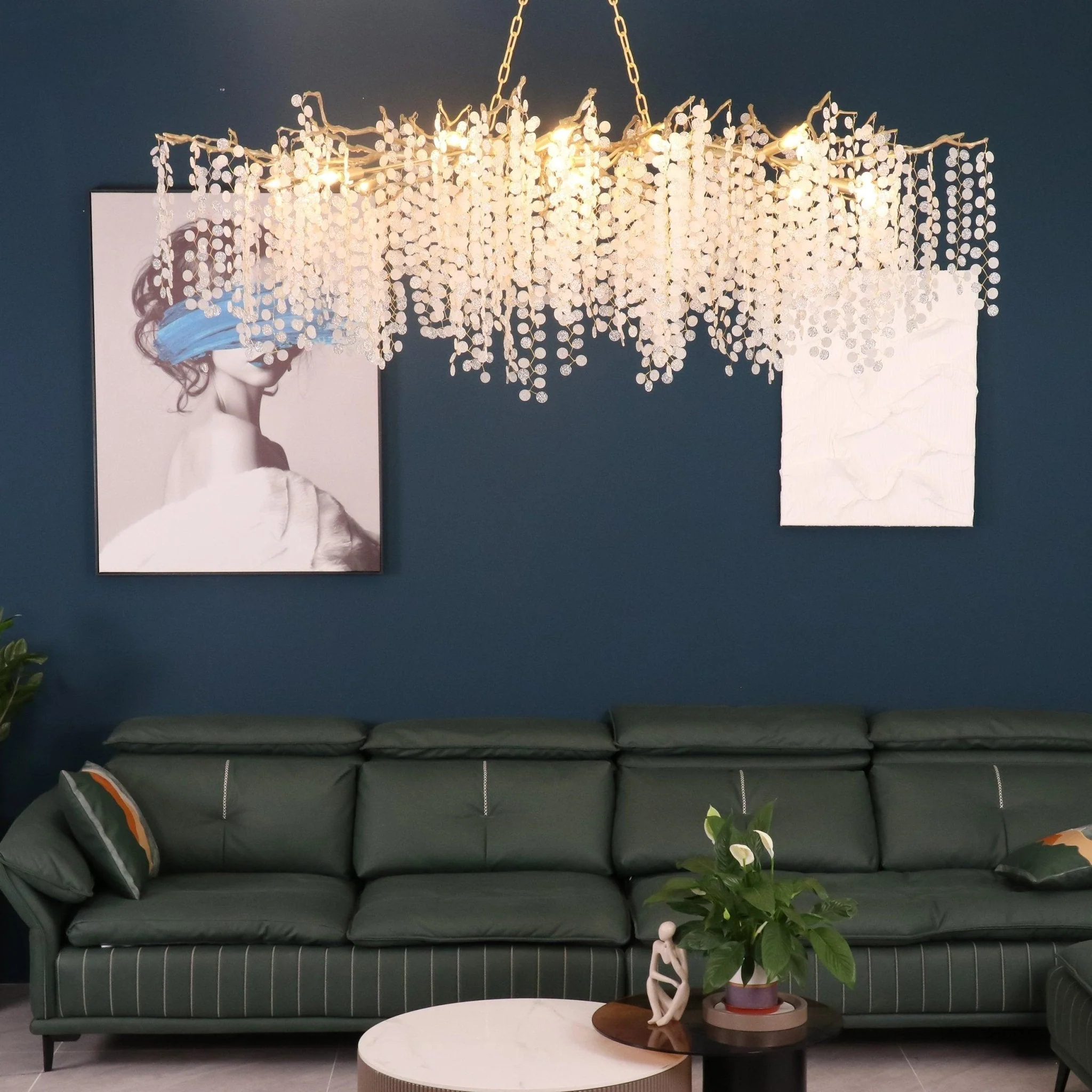 Lustra Pendant Lamp Crystal Dewdrop - Image 56