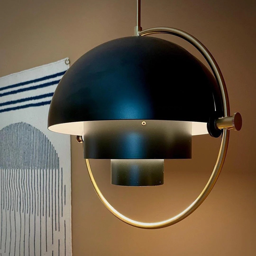 Lustra Pendant Lamp Deformed Ball Golden - Image 23