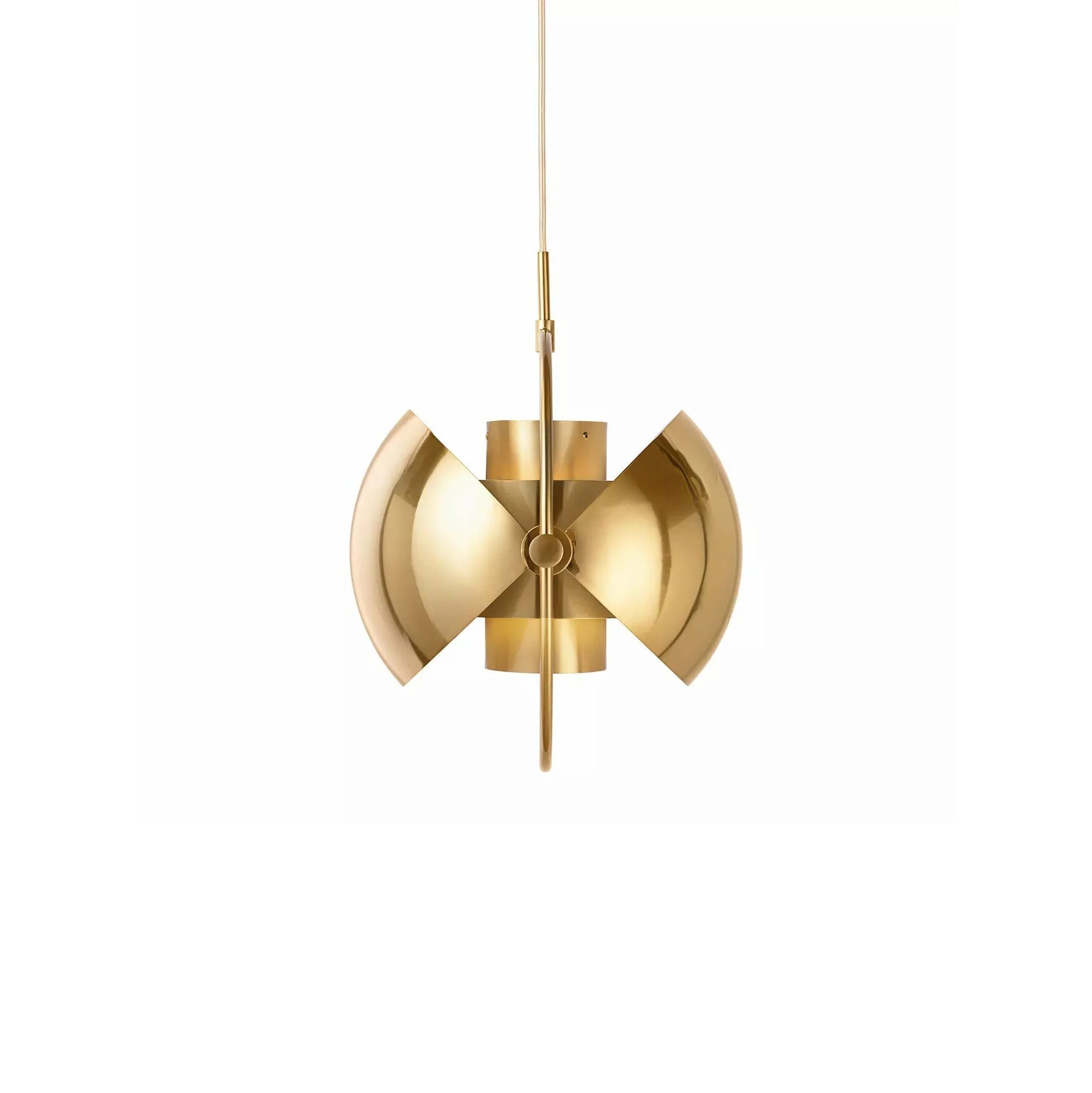 Lustra Pendant Lamp Deformed Ball Golden - Image 68