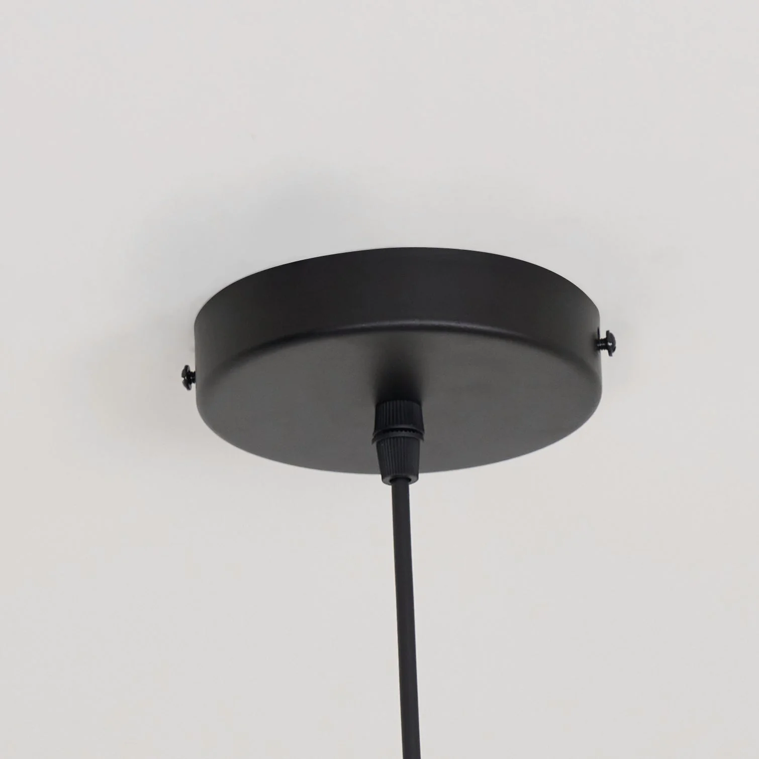 Lustra Pendant Lamp Frame Black Glass - Image 25