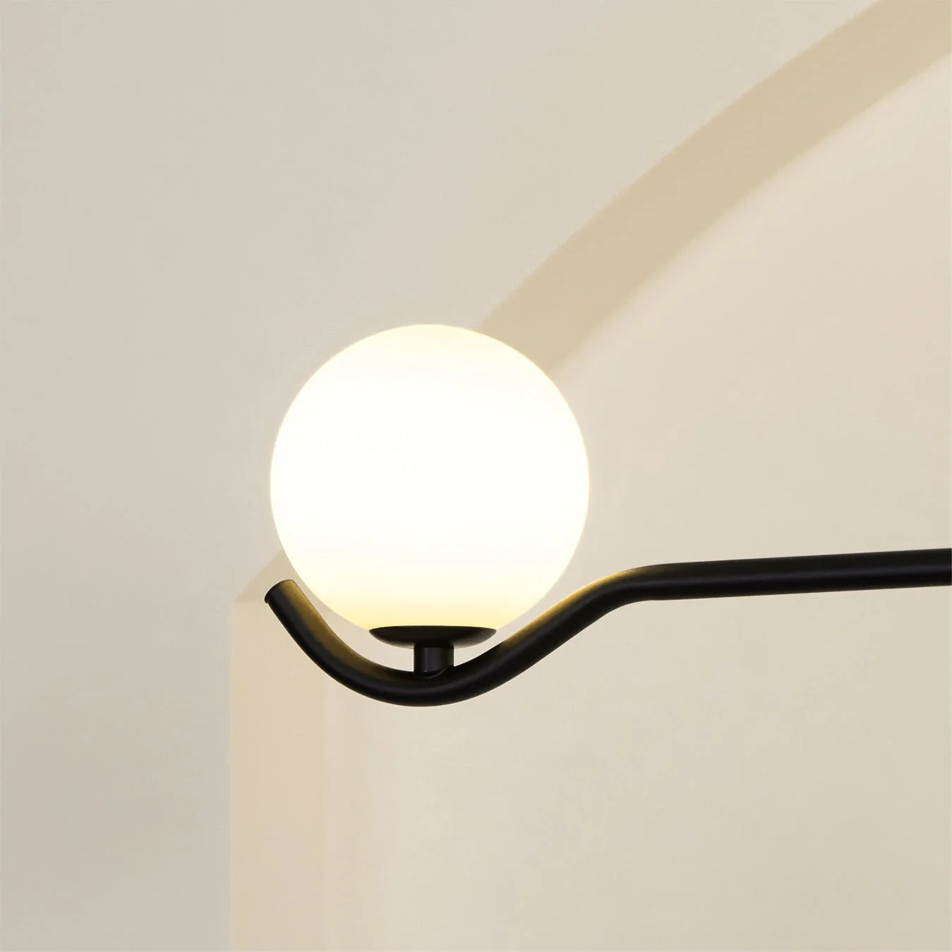 Lustra Pendant Lamp Frame Black Glass - Image 29