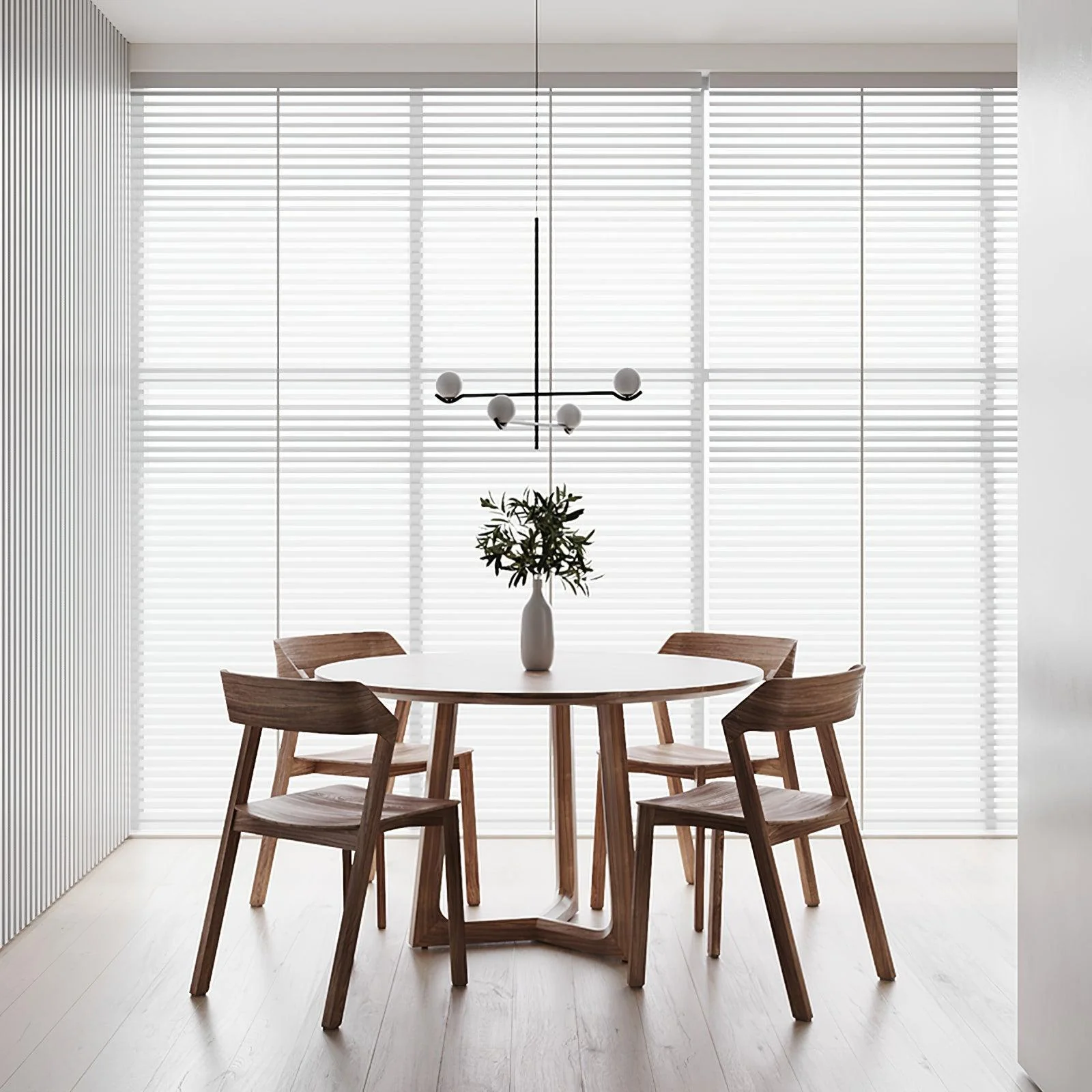Lustra Pendant Lamp Frame Black Glass - Image 41