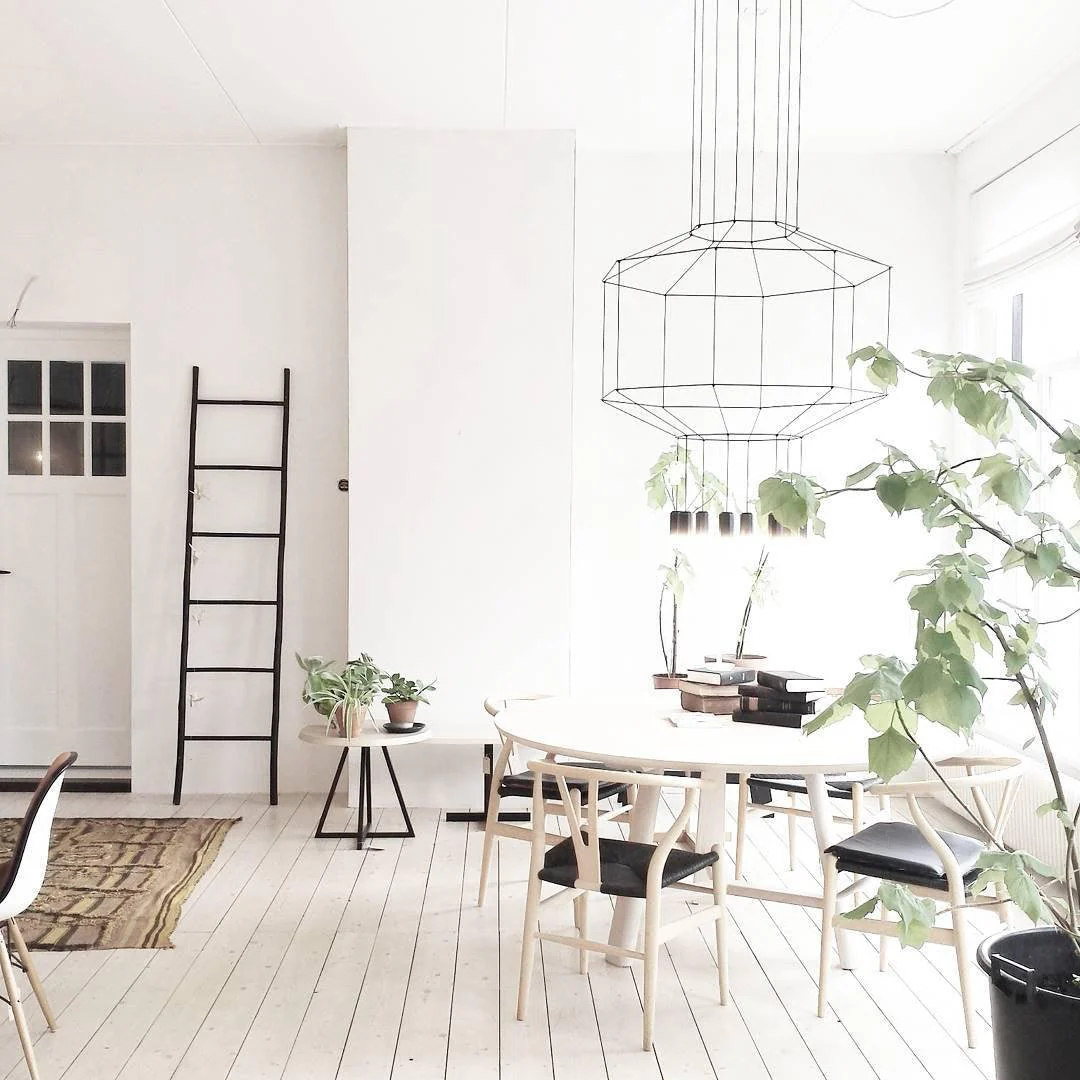Lustra Pendant Lamp Geometric Wire Black LED - Image 56
