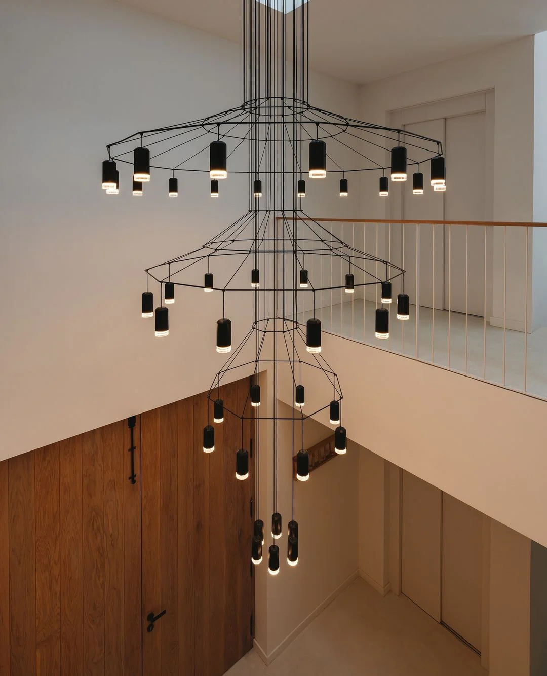Lustra Pendant Lamp Geometric Wire Black LED - Image 69