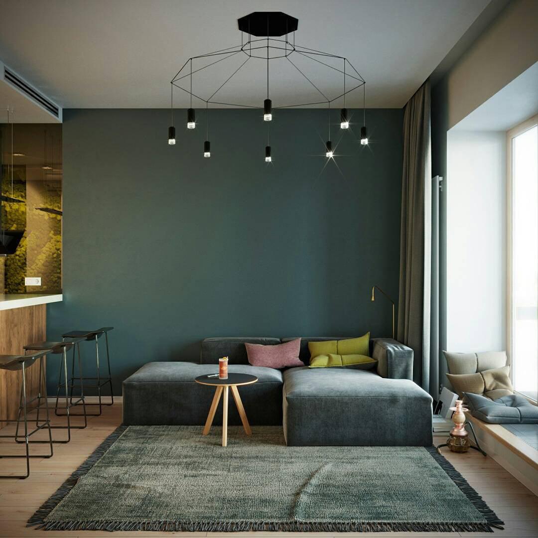 Lustra Pendant Lamp Geometric Wire Black LED - Image 75