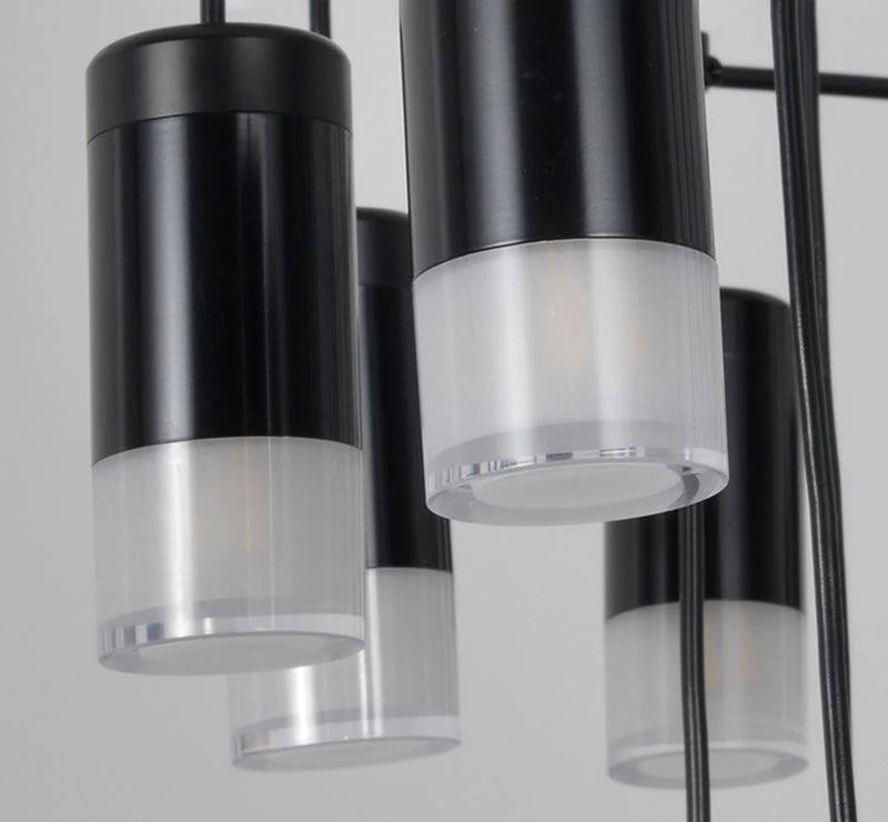 Lustra Pendant Lamp Geometric Wire Black LED - Image 9