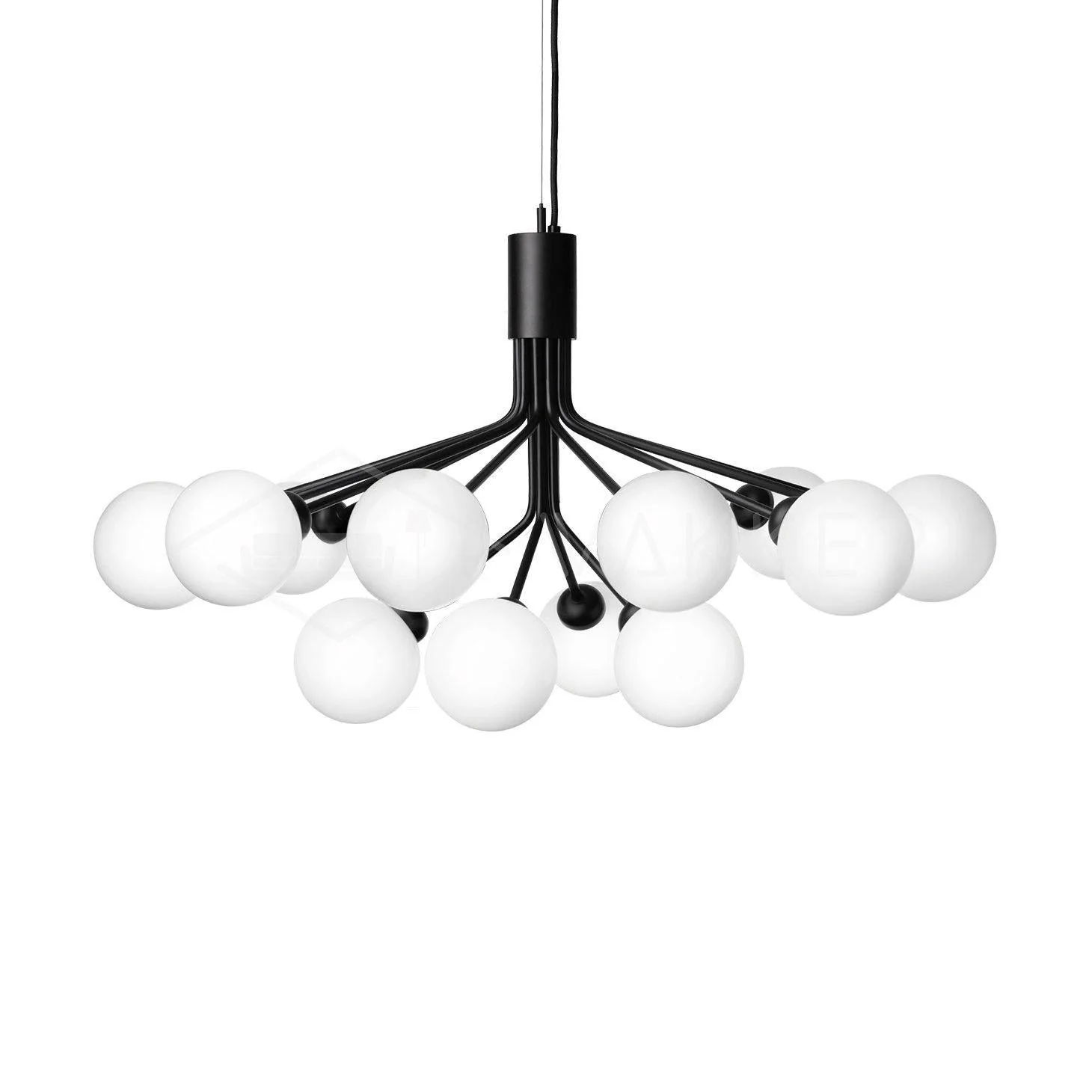 Lustra Pendant Lamp Glass Globe Cluster Brass - Image 55