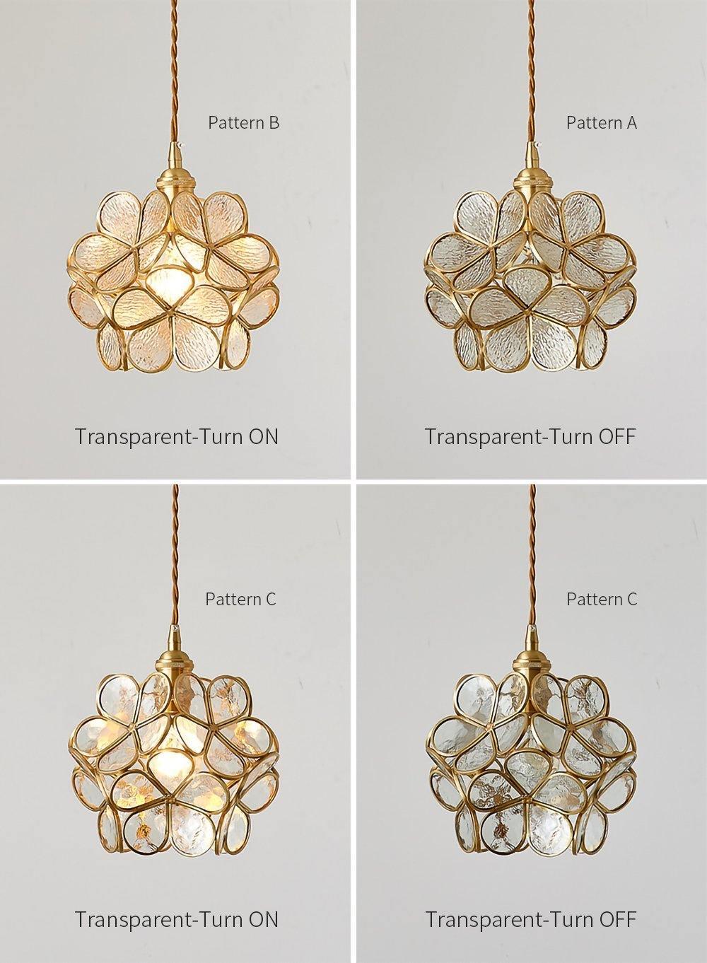 Lustra Pendant Lamp Glass Petal Shaped Kitchen - Image 10