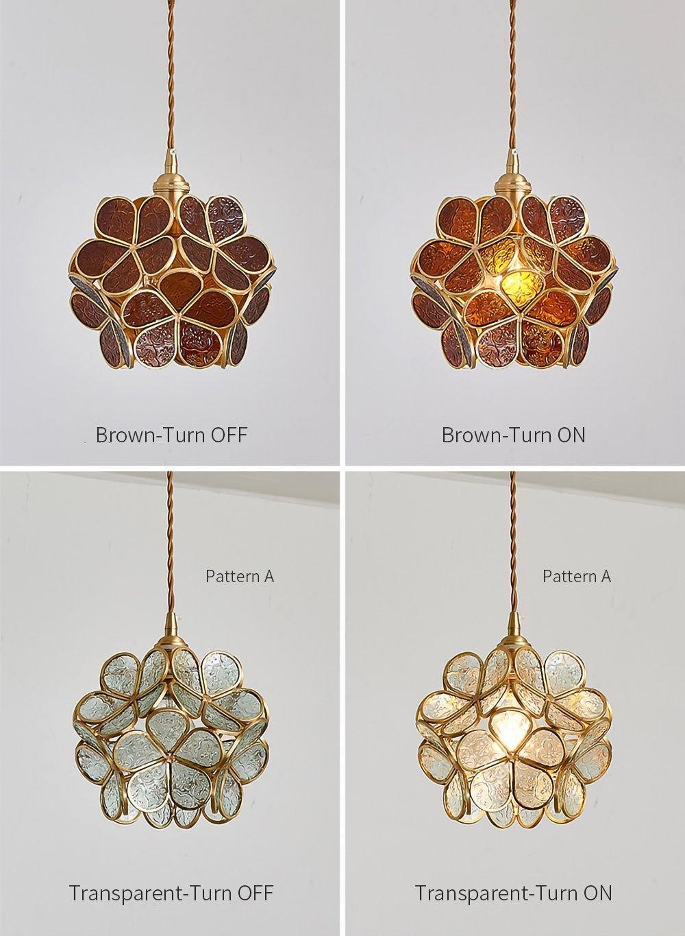 Lustra Pendant Lamp Glass Petal Shaped Kitchen - Image 11