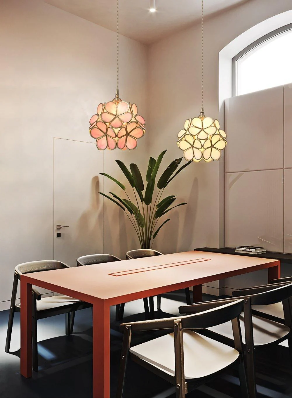 Lustra Pendant Lamp Glass Petal Shaped Kitchen - Image 16