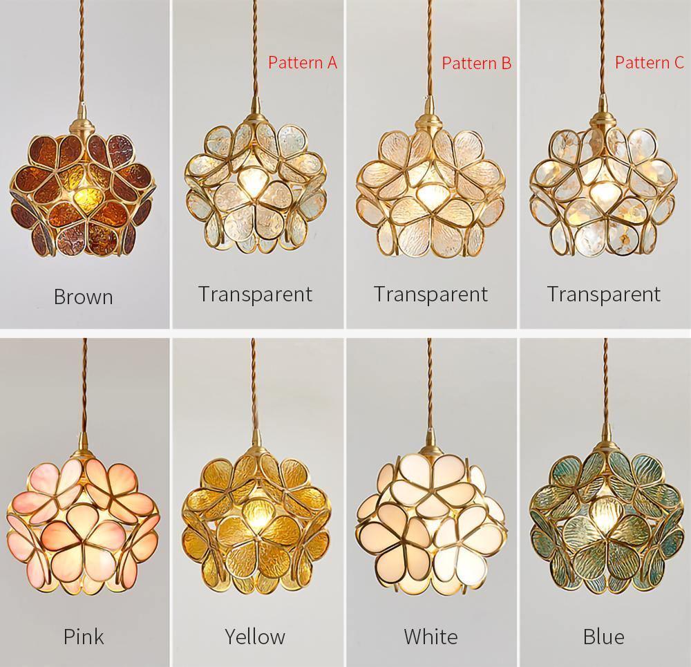 Lustra Pendant Lamp Glass Petal Shaped Kitchen - Image 18