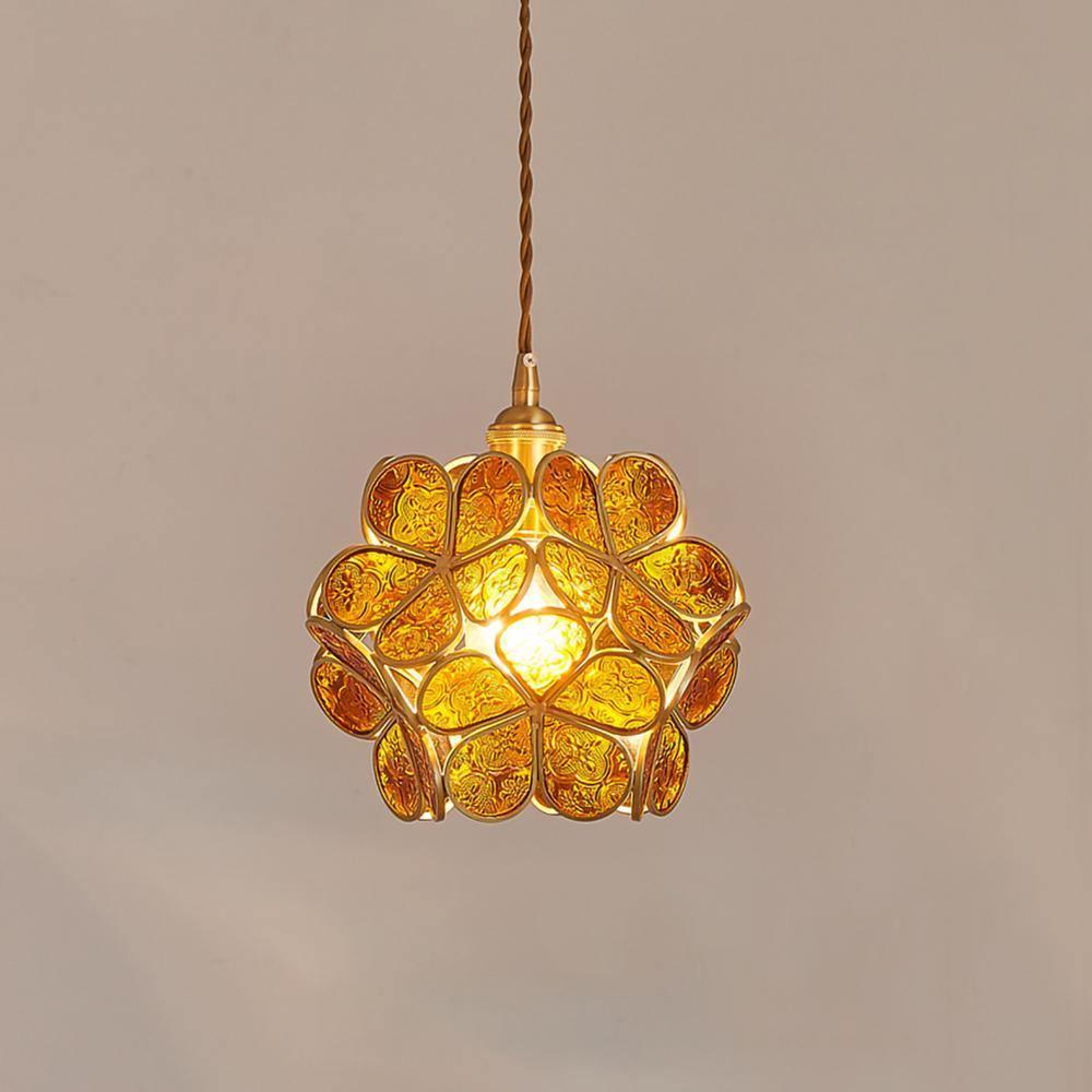 Lustra Pendant Lamp Glass Petal Shaped Kitchen - Image 39
