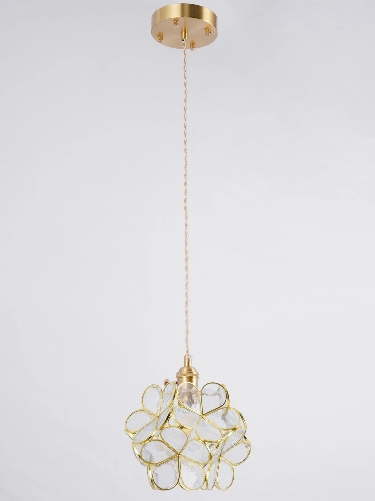 Lustra Pendant Lamp Glass Petal Shaped Kitchen - Image 7