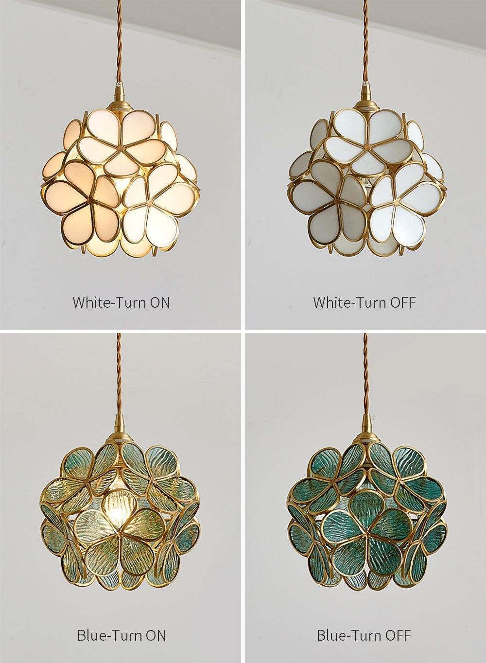 Lustra Pendant Lamp Glass Petal Shaped Kitchen - Image 8