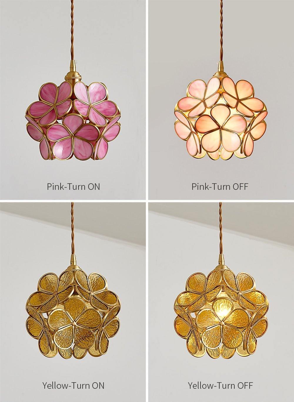 Lustra Pendant Lamp Glass Petal Shaped Kitchen - Image 9