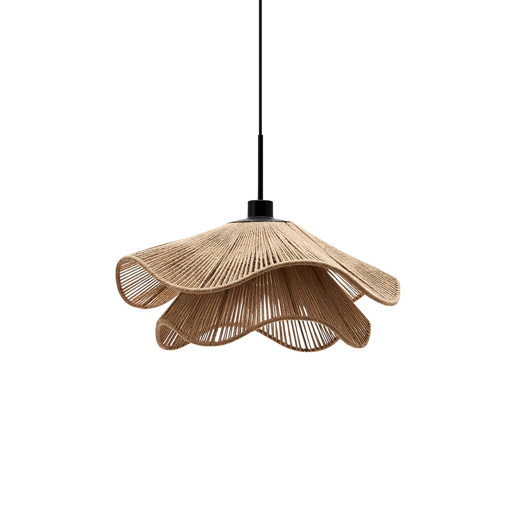 Lustra Pendant Lamp Handmade Straw Hat Double Layer - Image 11