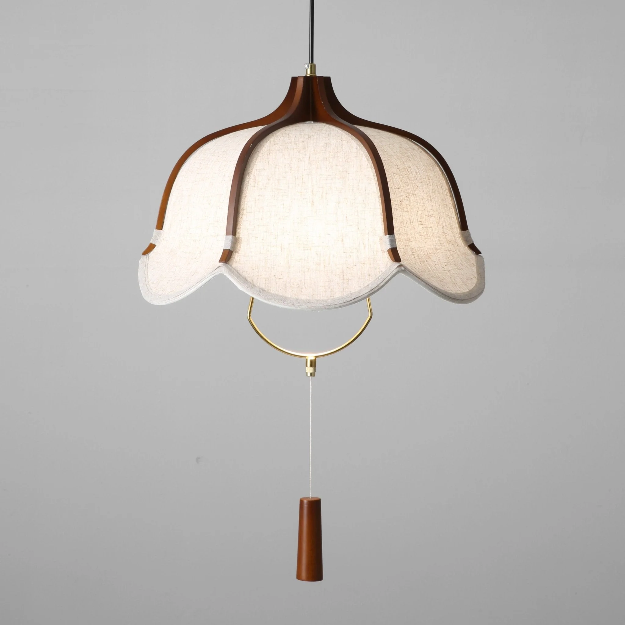 Lustra Pendant Lamp Lantern Modern Fabric - Image 2