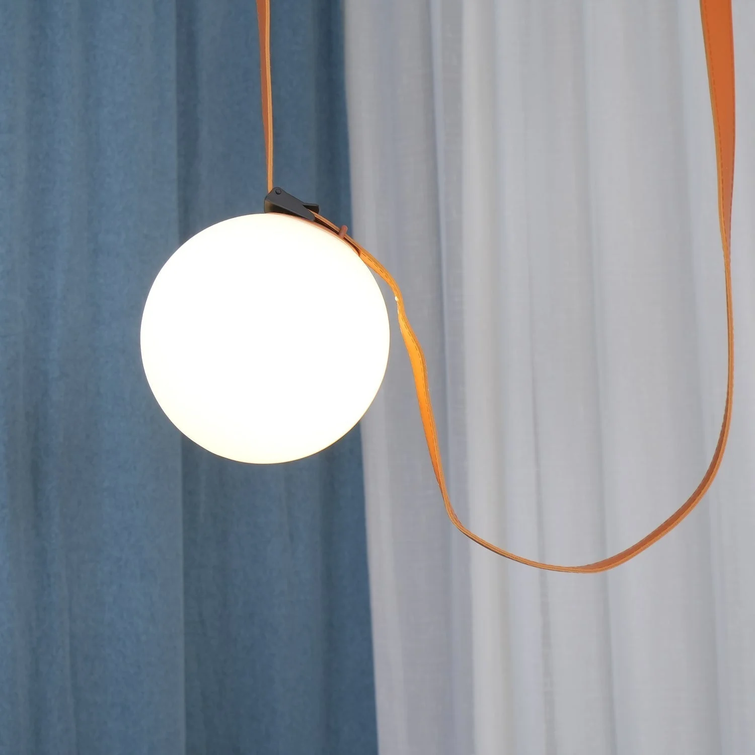 Lustra Pendant Lamp Leather Belt Glass - Image 48