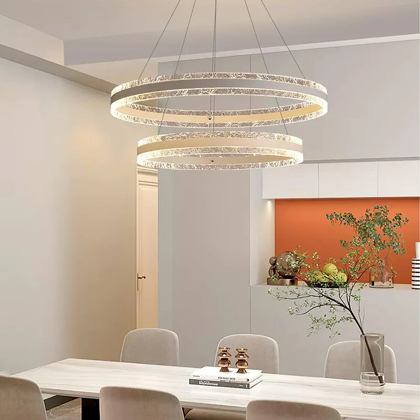 Lustra Pendant Lamp Modern LED Circle Rings - Image 4