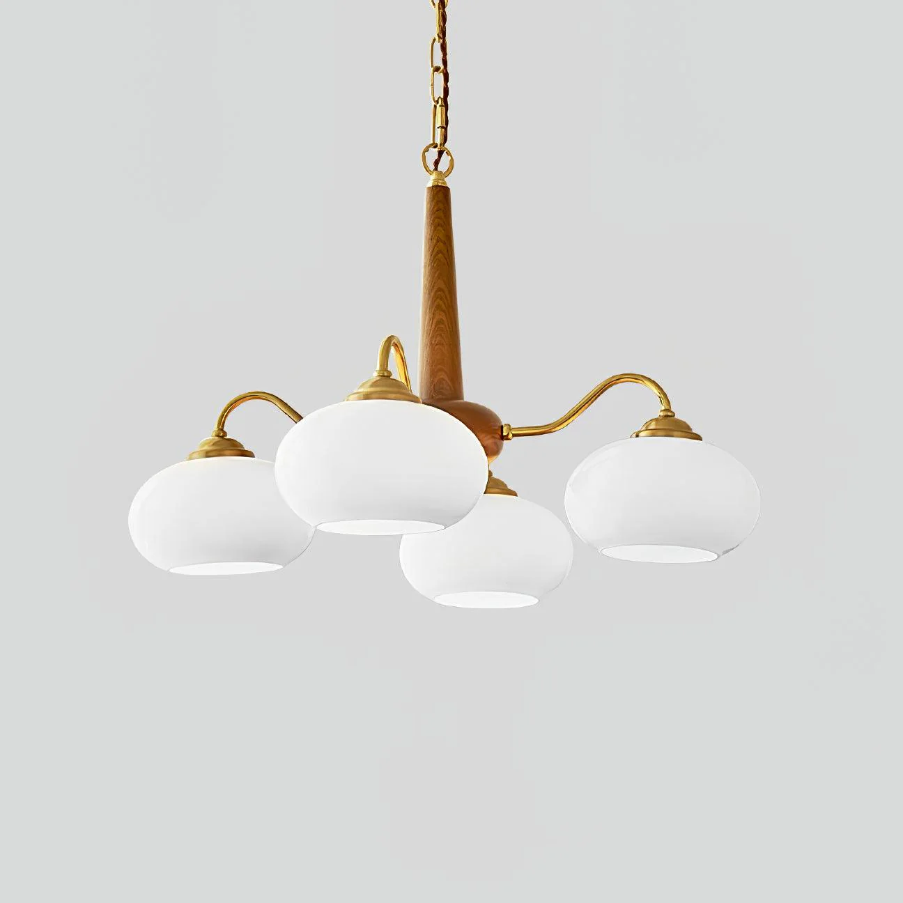 Lustra Pendant Lamp Persimmon Brass Glass Elegant - Image 10