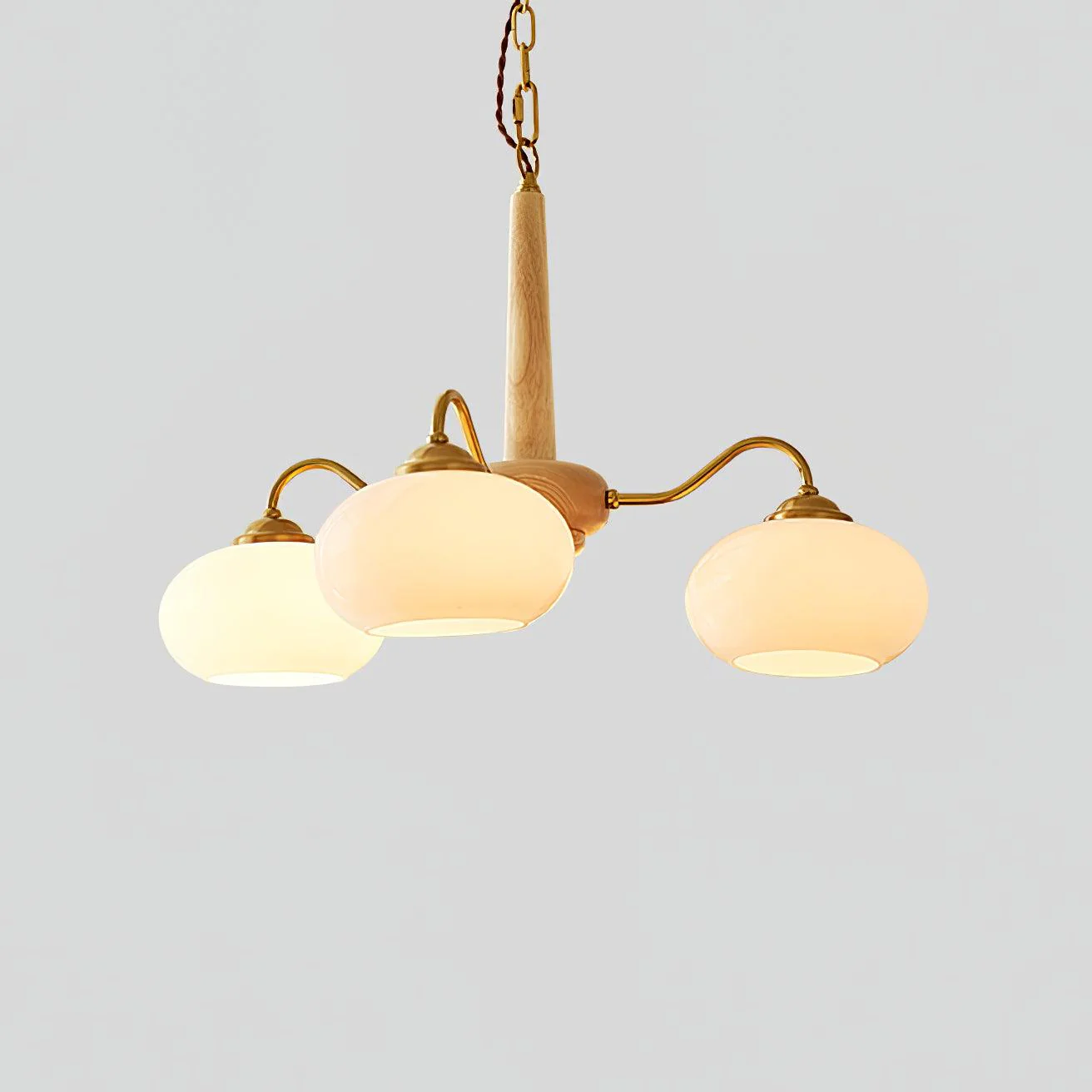Lustra Pendant Lamp Persimmon Brass Glass Elegant - Image 14