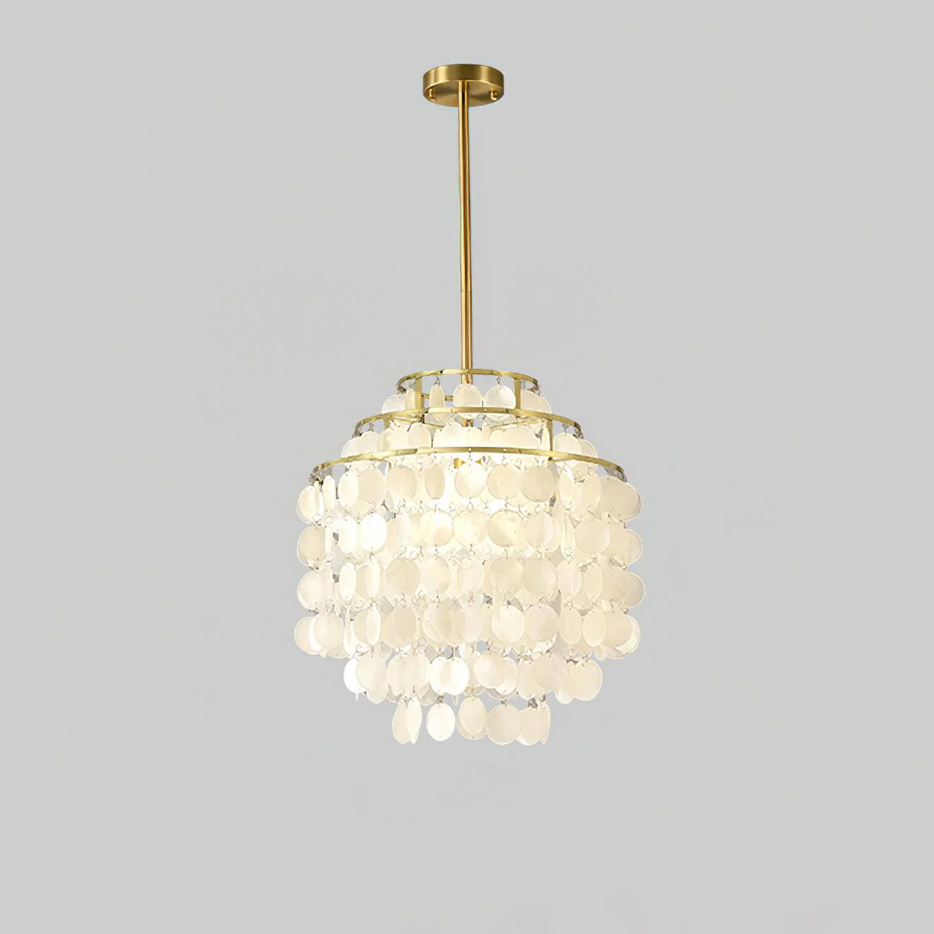 Lustra Pendant Lamp Round Shell Chrome - Image 10