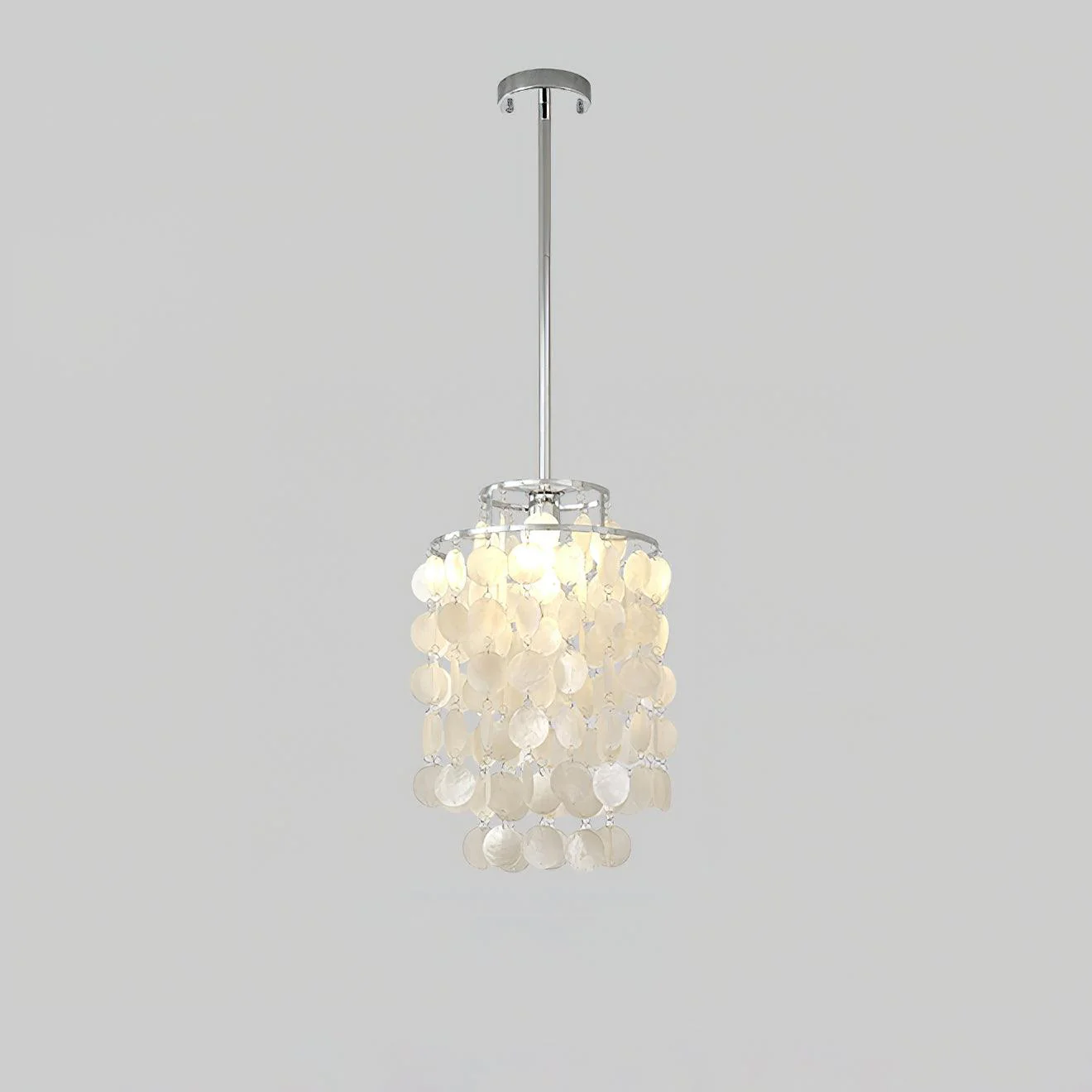 Lustra Pendant Lamp Round Shell Chrome - Image 18