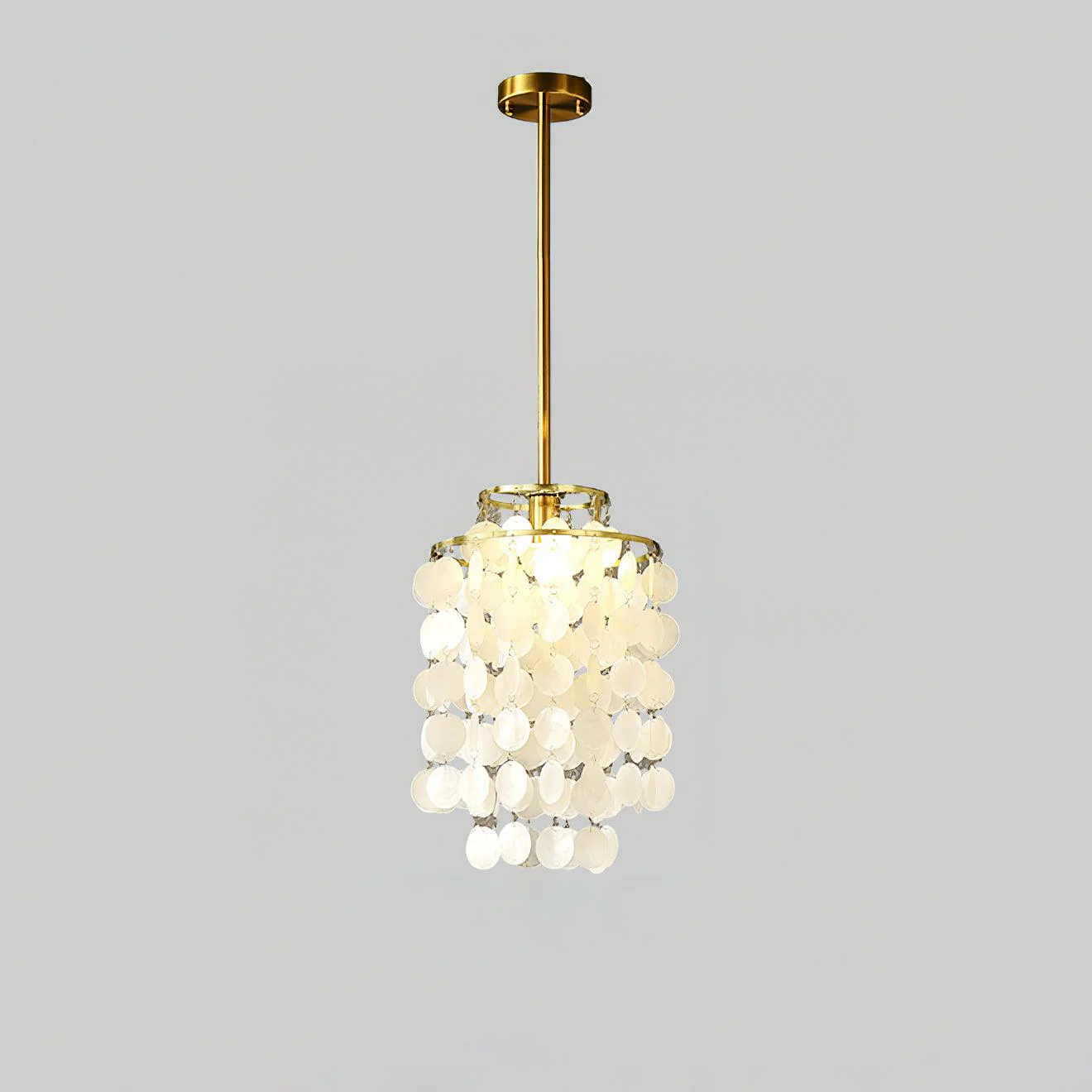 Lustra Pendant Lamp Round Shell Chrome - Image 19