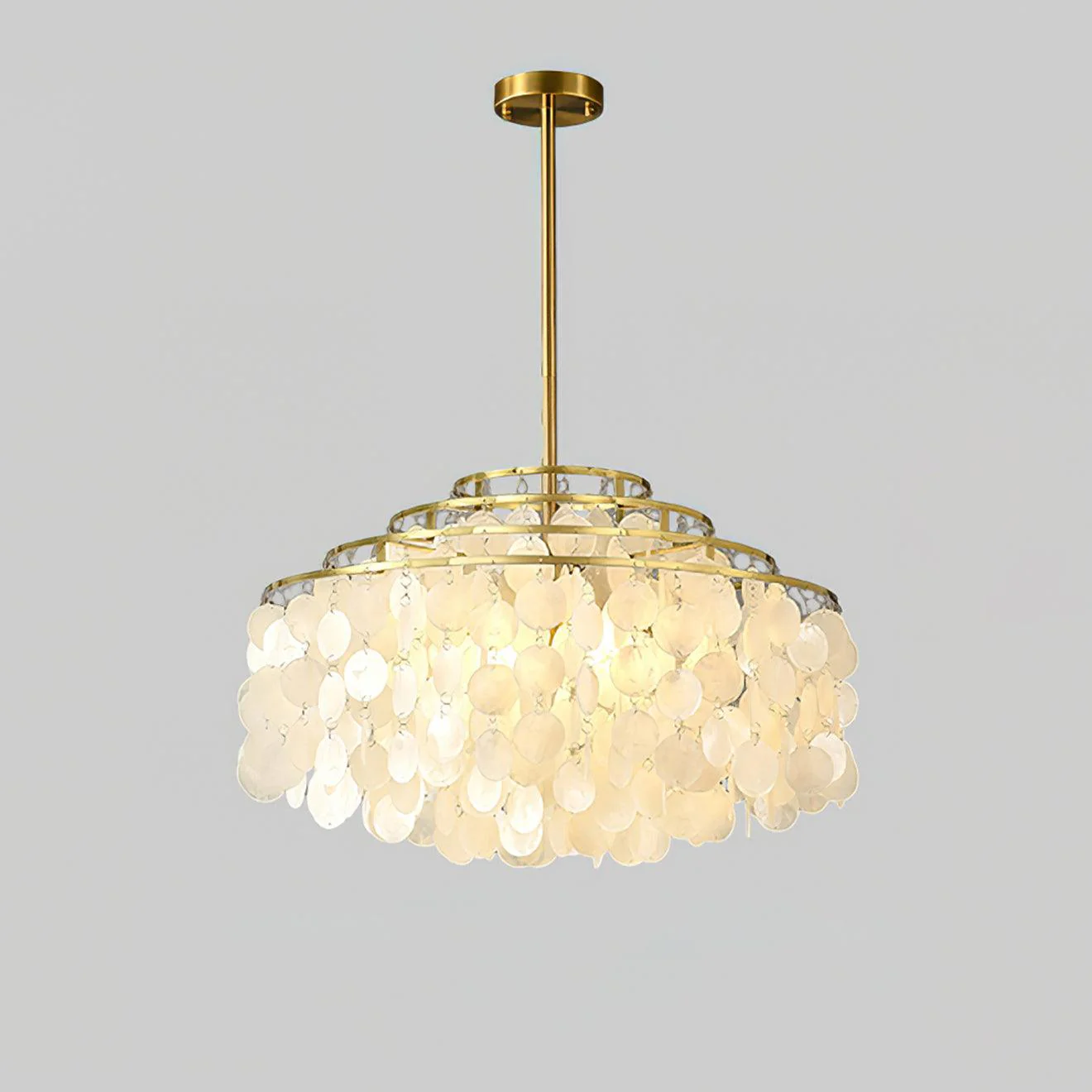 Lustra Pendant Lamp Round Shell Chrome - Image 24