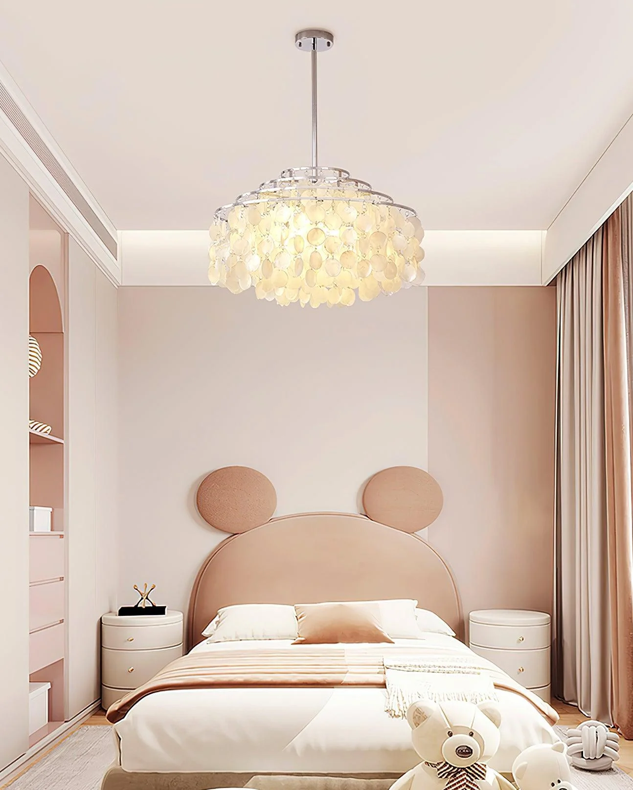 Lustra Pendant Lamp Round Shell Chrome - Image 28