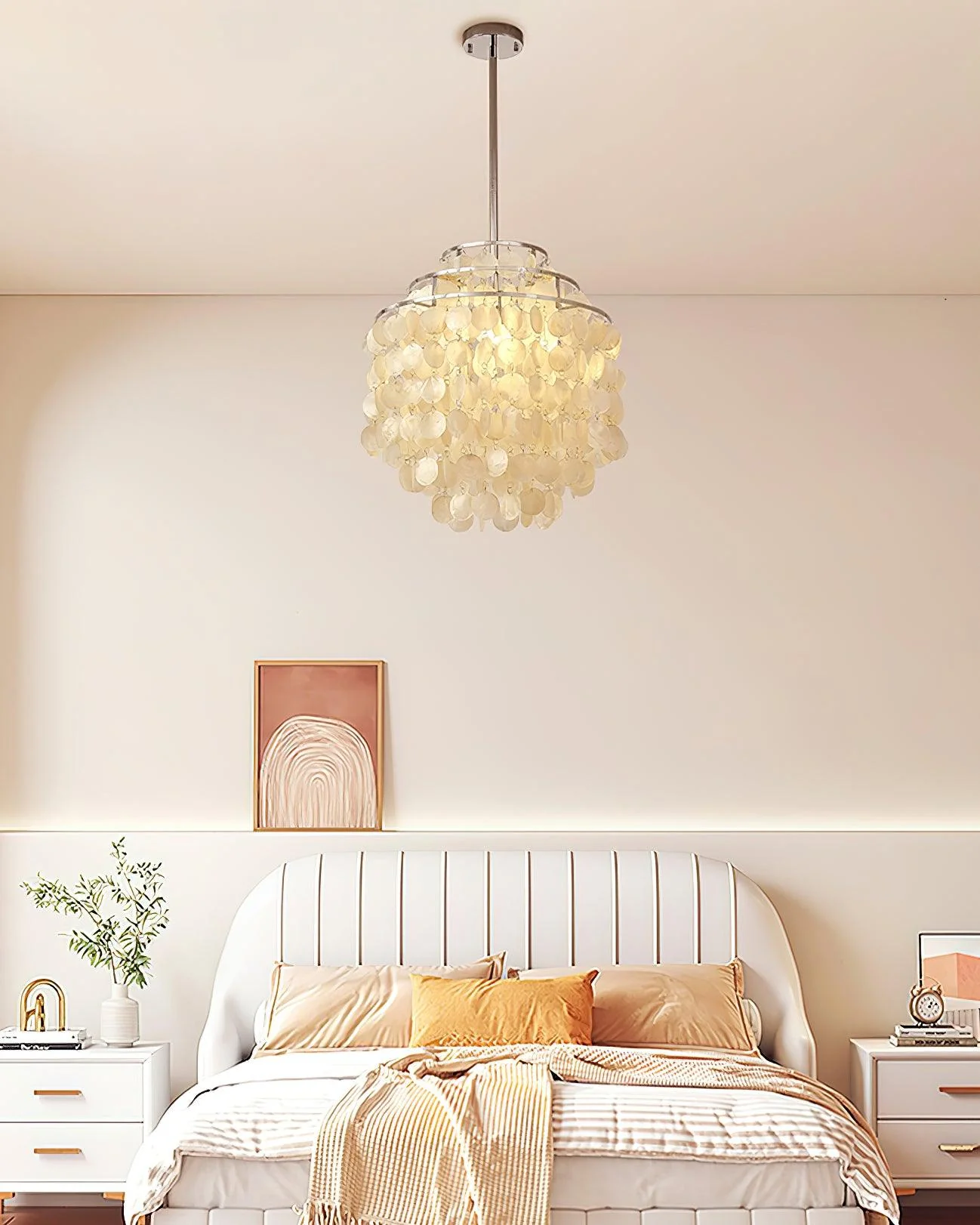 Lustra Pendant Lamp Round Shell Chrome - Image 33
