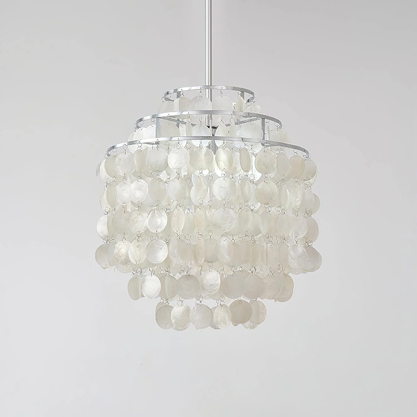 Lustra Pendant Lamp Round Shell Chrome - Image 38