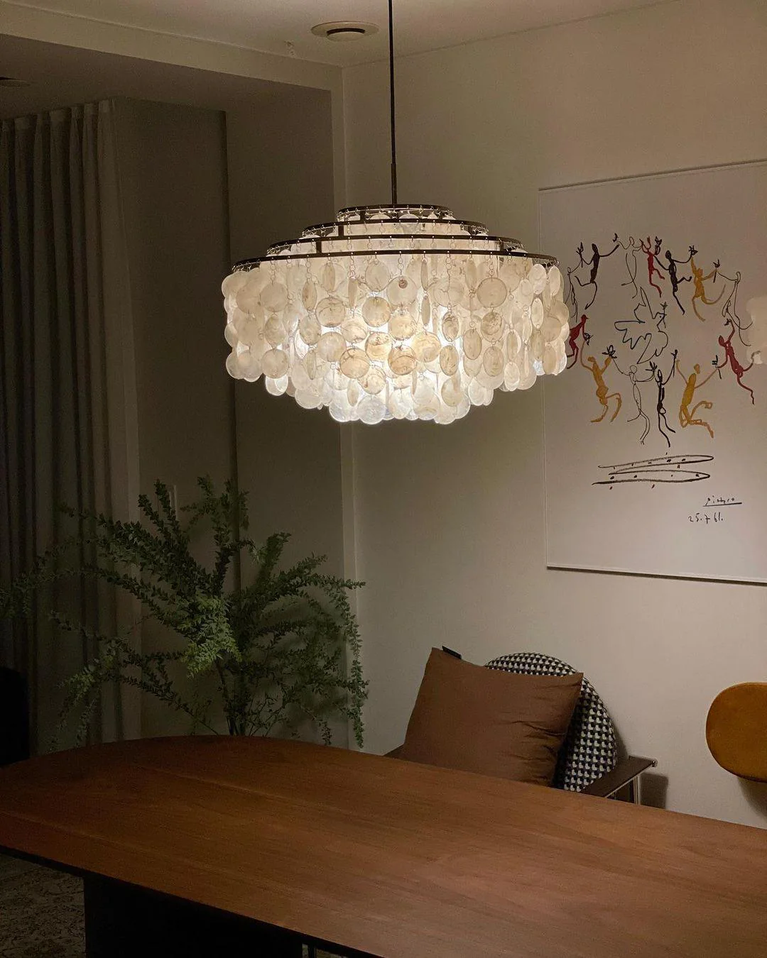 Lustra Pendant Lamp Round Shell Ring - Image 10
