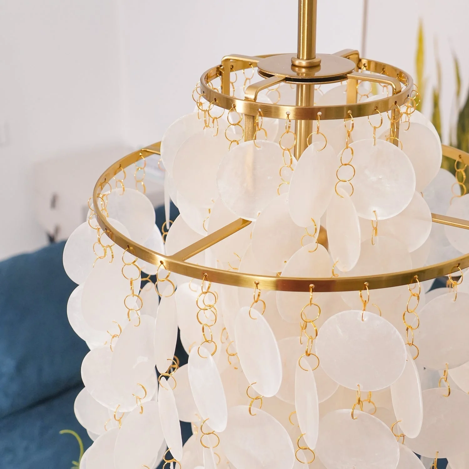 Lustra Pendant Lamp Round Shell Ring - Image 100