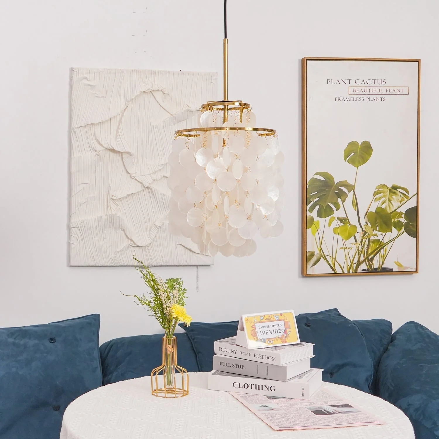Lustra Pendant Lamp Round Shell Ring - Image 102