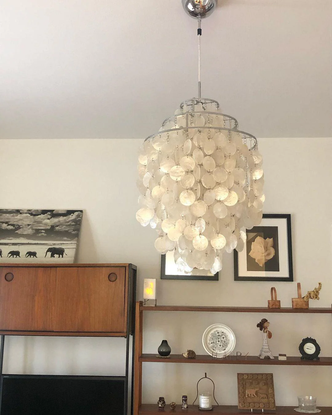 Lustra Pendant Lamp Round Shell Ring - Image 12
