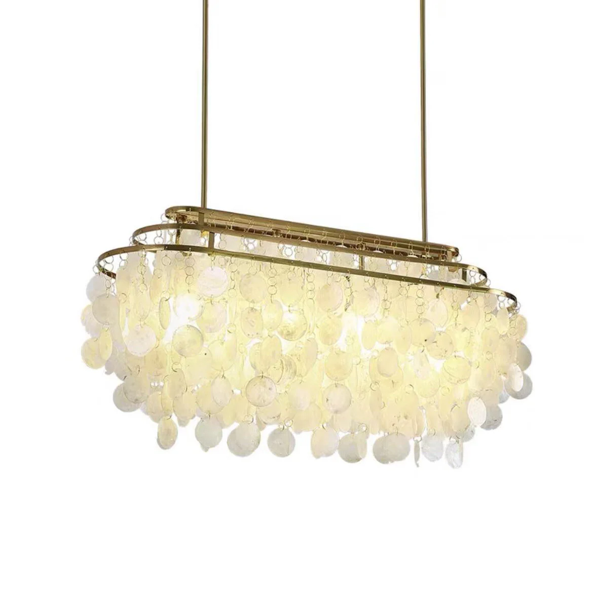 Lustra Pendant Lamp Round Shell Ring - Image 132