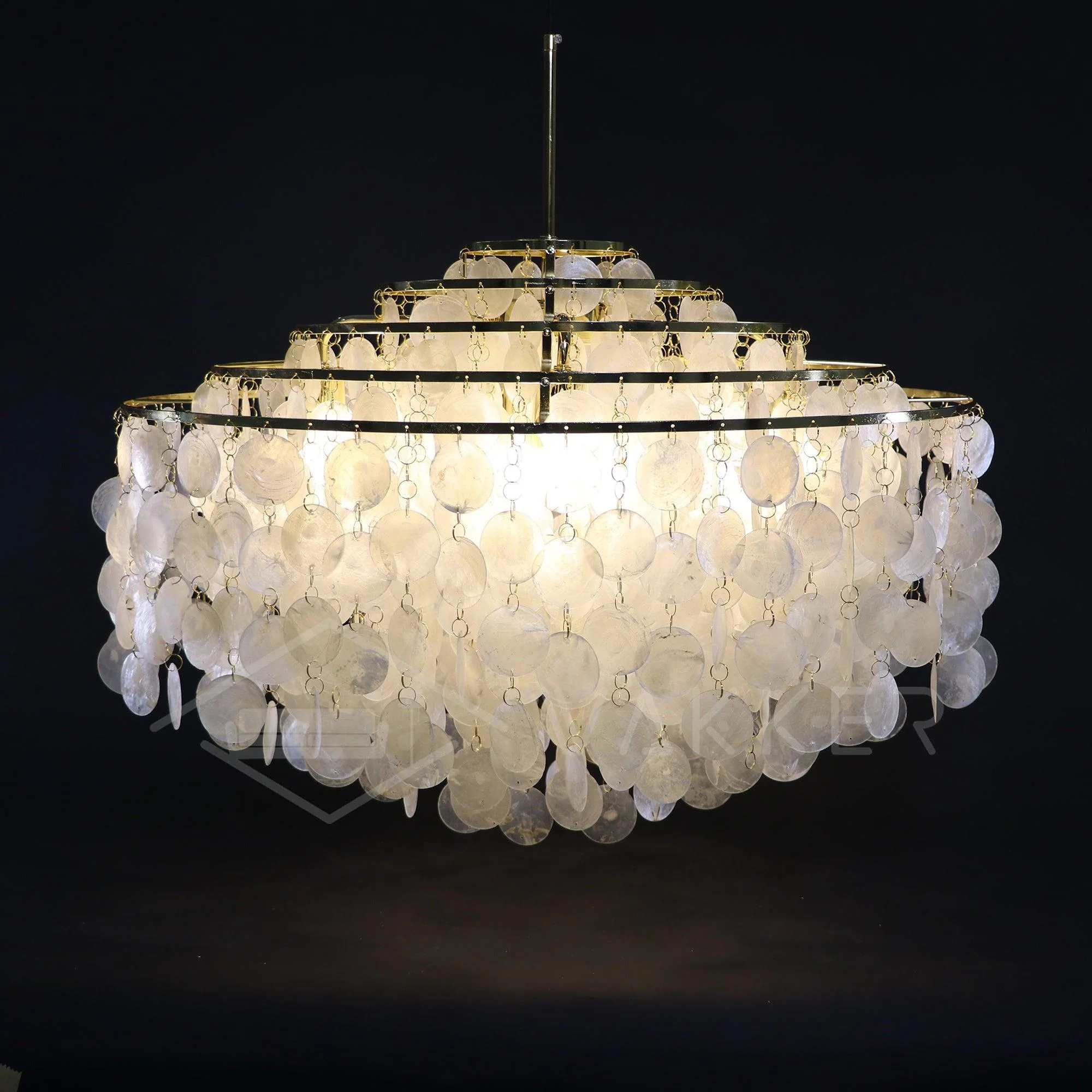 Lustra Pendant Lamp Round Shell Ring - Image 140