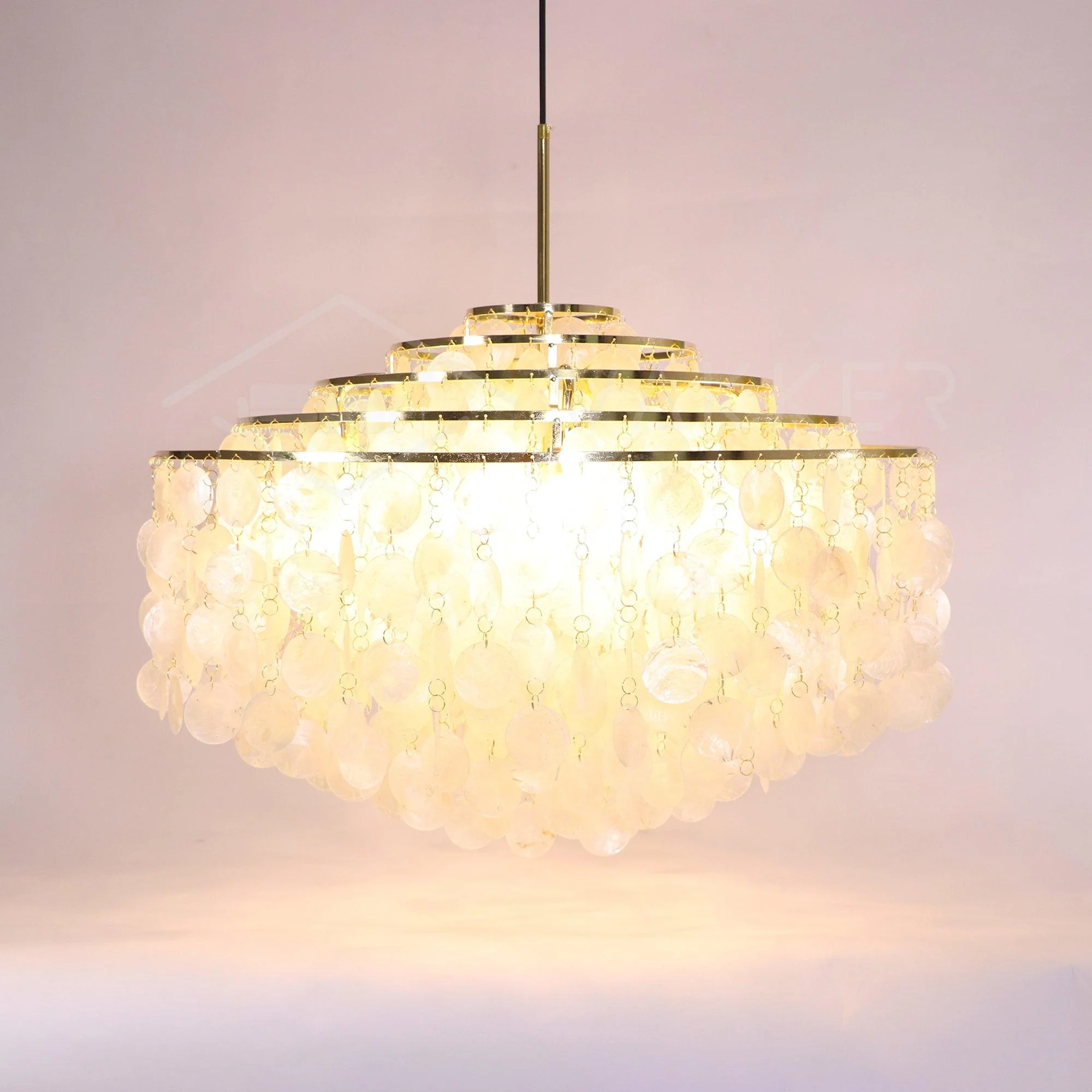 Lustra Pendant Lamp Round Shell Ring - Image 144