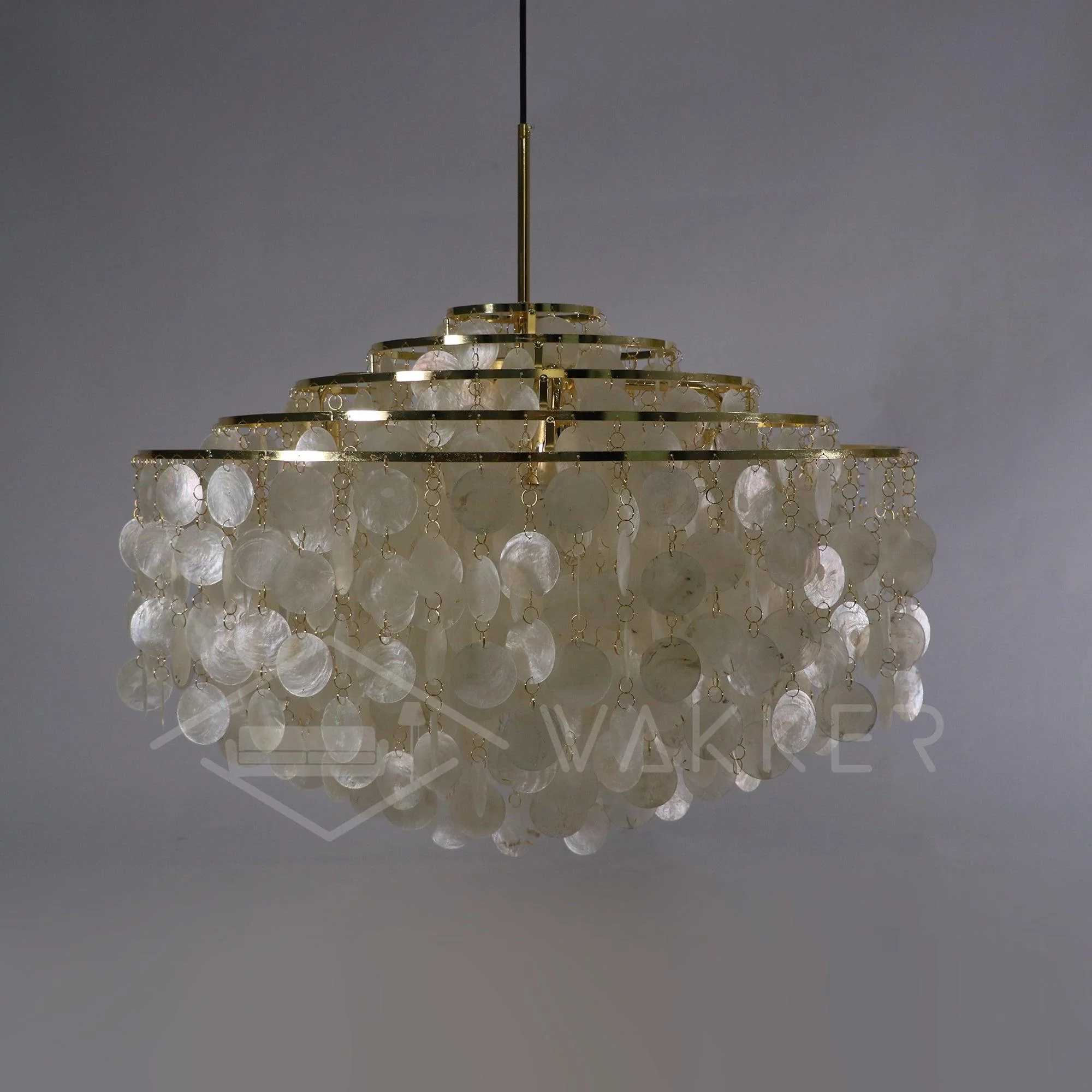 Lustra Pendant Lamp Round Shell Ring - Image 145